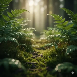 Modern flat-lay illustration of a men's grooming kit featuring green fresh cologne with a Montreal skyline silhouette.