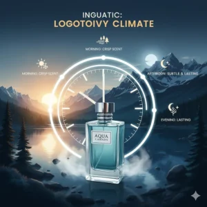 Infographic illustration showing the longevity of the best aquatic cologne for men in the cool Canadian climate.