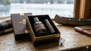A luxury gift box of oud cologne for men, an ideal gift for Father's Day or holidays in Canada.