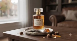A beautiful vanilla amber perfume gift set for women, perfect for Canadian holidays and special occasions.